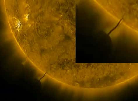 Img - Imagens da NASA captura OVNI sugando energia solar